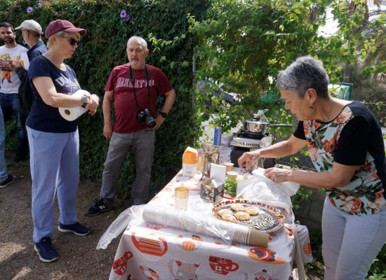 Merienda en el huerto